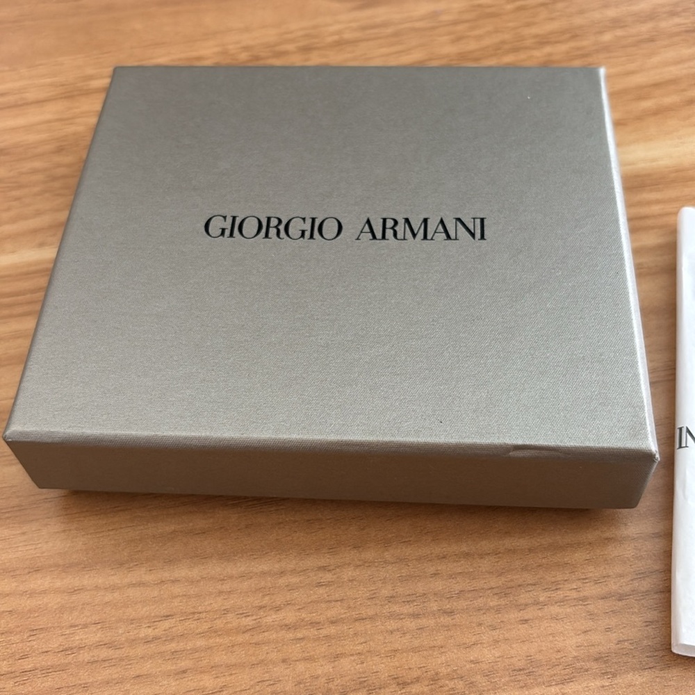 Giorgio Armani blue leather wallet - Picture 6 of 7